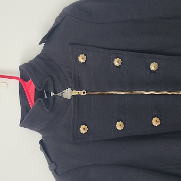 Zara Military Jacket 100% Cotton en black Size Small - Picture 3 of 14